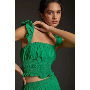 Maeve Smocked Taffeta Tank